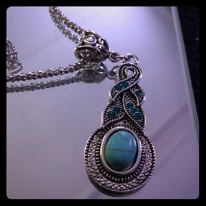 Beautiful opal pendant necklace